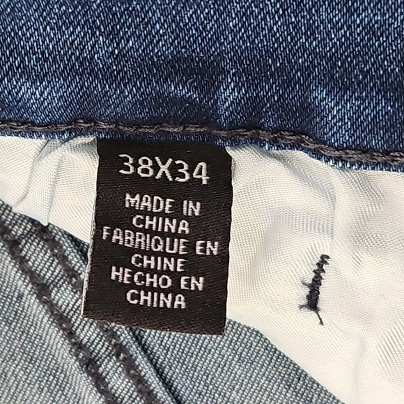 NEW Kenneth Cole Jeans Men's 38x34 Straight Fit 2 Way Stretch Med Blue Denim NWT - Picture 16 of 16